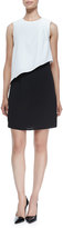 Thumbnail for your product : Shoshanna Noah Short-Sleeve Pebbled Combo Dress