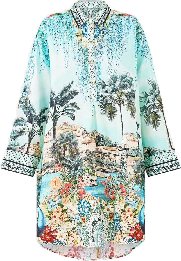 Camilla Printed Shirt Dress