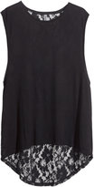 Thumbnail for your product : H&M Lace Top - Black - Ladies