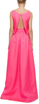 Thumbnail for your product : Honor Silk Wool Maxi Skirt In Neon Pink
