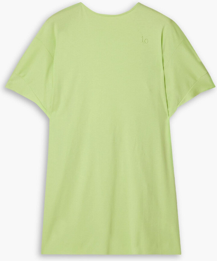 IOANNES Camilla open-back embroidered cotton-jersey T-shirt