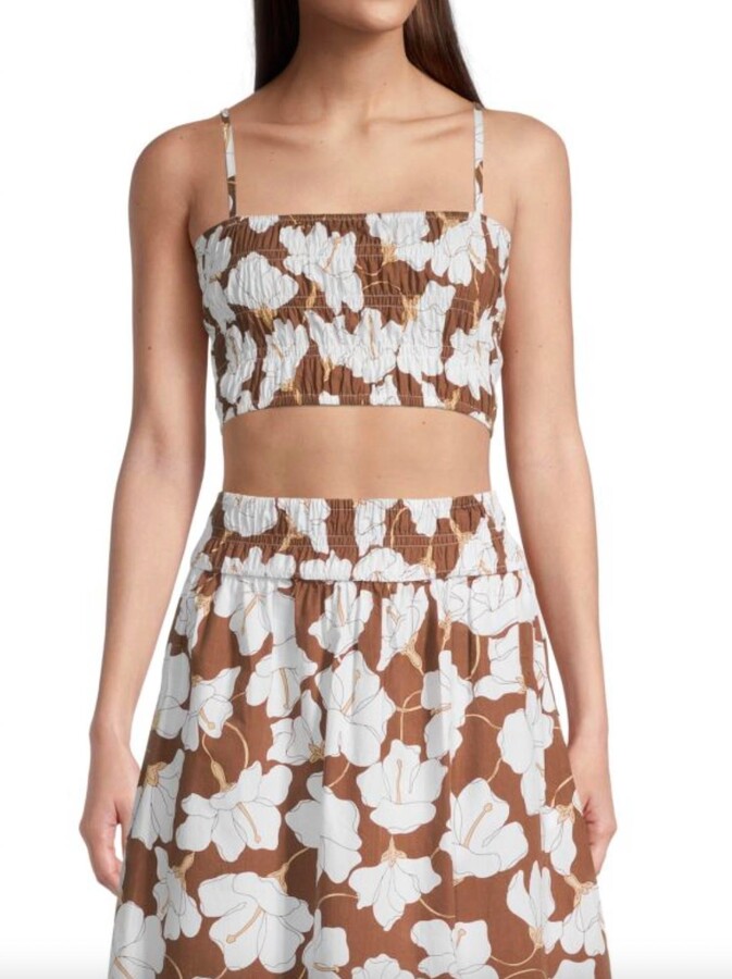 Faithfull The Brand Liya Top In Bastia Floral Print