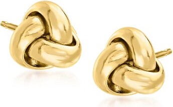 Ross-Simons PureCollectionbyRoss-SimonsItalian14ktYellowGoldLoveKnotStudEarrings
