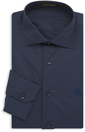 stretch cotton dress shirt