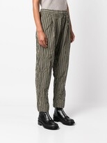 Thumbnail for your product : Casey Casey Stripe-Print Straight Trousers