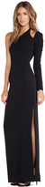 Thumbnail for your product : Halston Asymmetric Neck Gown