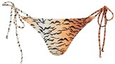 Thumbnail for your product : Reina Olga Miami tiger-print bikini bottoms