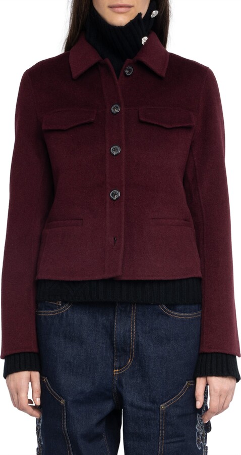 Zadig & Voltaire Liam Wool Blend Jacket
