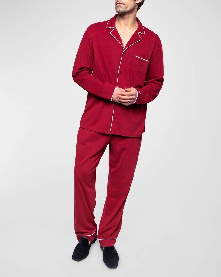 Petite Plume Men's Luxe Pima Pajama Set - ShopStyle