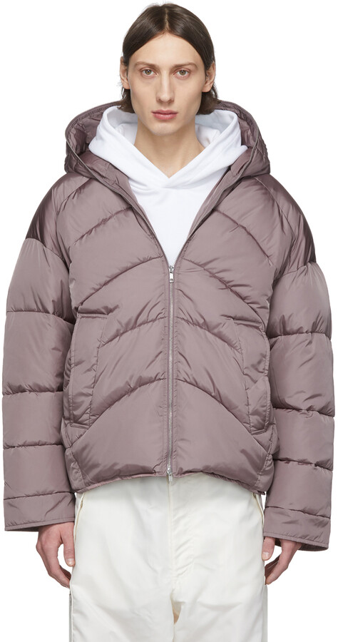 Random Identities Pink Duvet Puffer Jacket - ShopStyle Outerwear