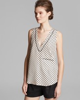 Thumbnail for your product : Marc by Marc Jacobs Top - Block Print Silk