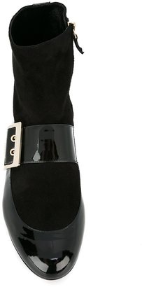 Lanvin two tone ankle boots