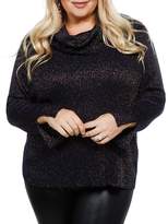 Thumbnail for your product : Belldini Metallic Cowl Neck Sweater