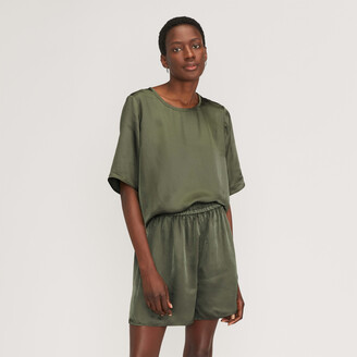 Everlane The Satin Relaxed Tee