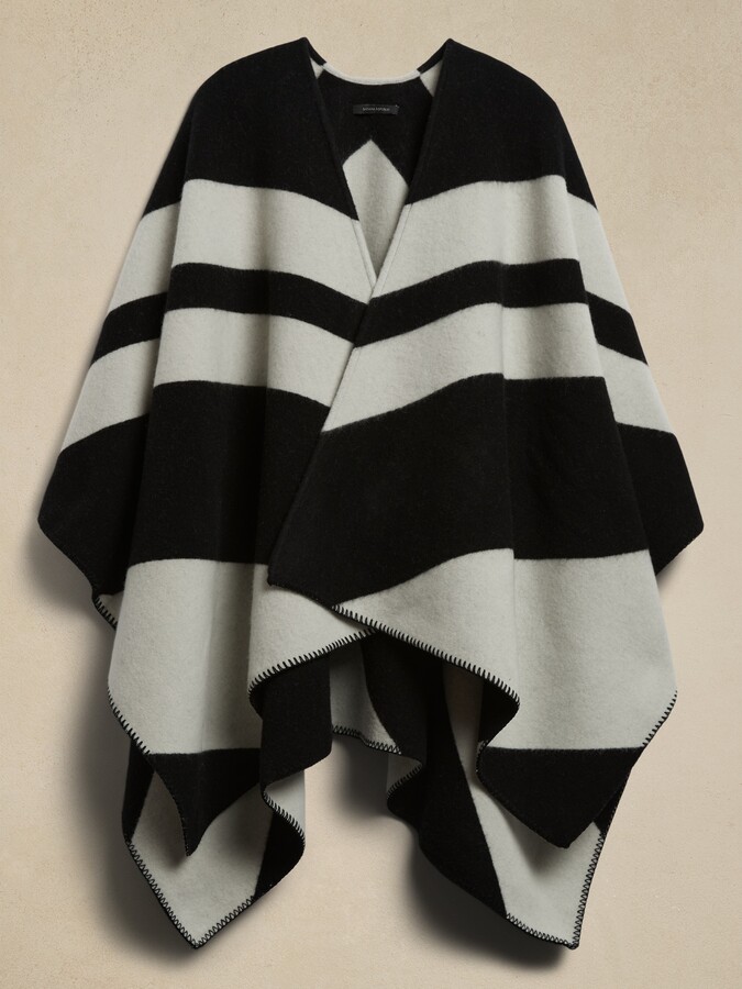 Black And Gray Striped Scarf | ShopStyle