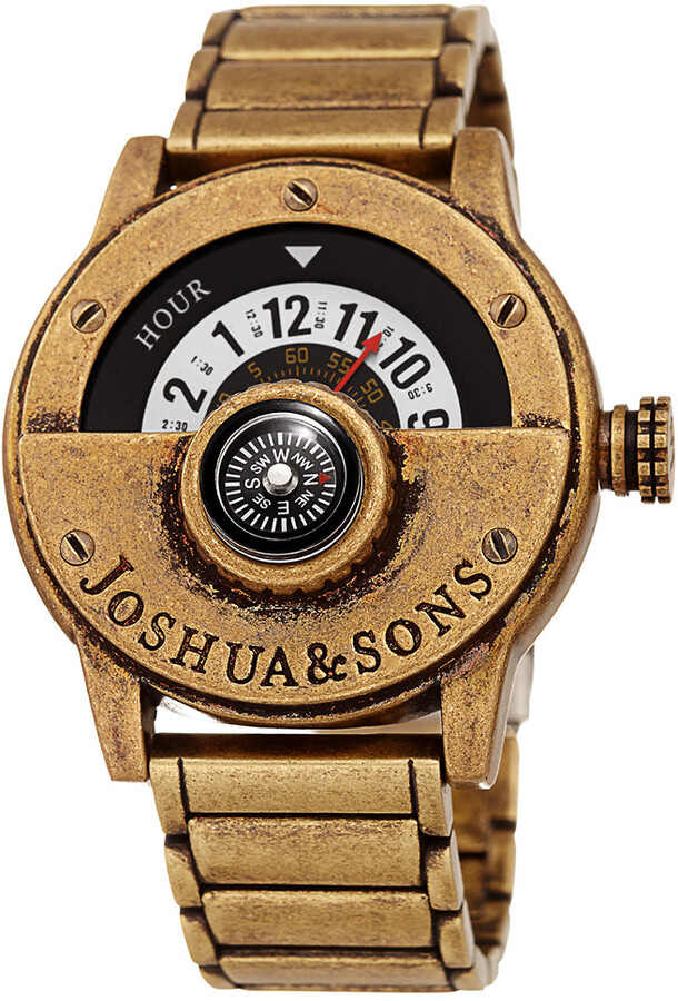 Joshua Sons Men's Brass Watch ShopStyle