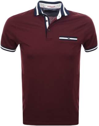Ted Baker Short Sleeved Beeril Polo T Shirt Red