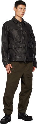 ジャケット・アウター ISAMU KATAYAMA backlash leather jacket Yohji Yamamoto Black Isamu Katayama Backlash Edition Leather