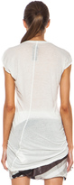 Thumbnail for your product : Rick Owens Cotton Muscle Tee in Milk