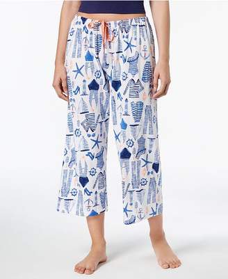 Hue Printed Capri Pajama Pants