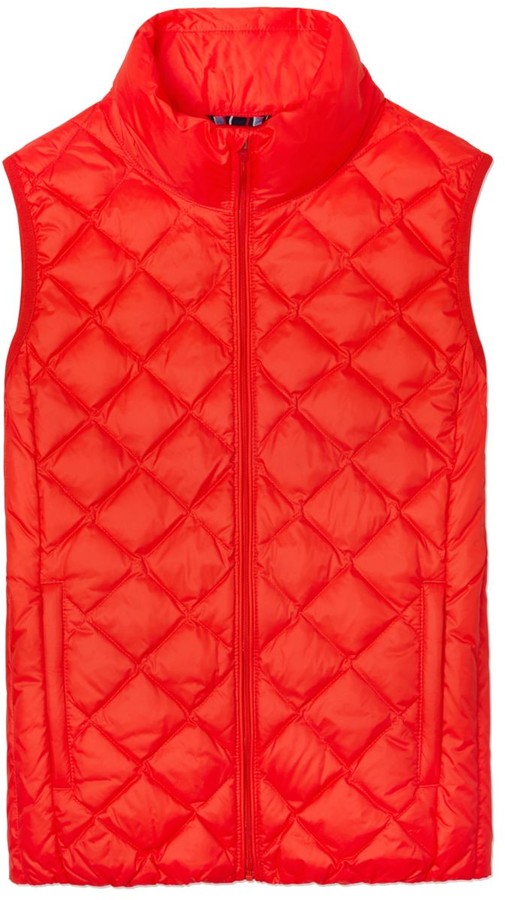 Tory Burch Packable Down Vest ShopStyle Outerwear