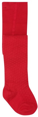 M&Co Red lattice tights
