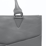 Thumbnail for your product : Holly & Tanager Confidante Structured Leather Tote In Grey