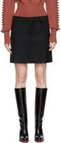 Chloé - Mini-jupe en laine noire Clas 