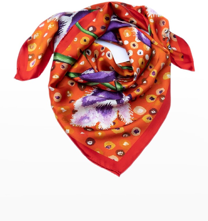 Brown Floral Scarf | Shop The Largest Collection | ShopStyle