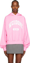 Thumbnail for your product : we11done Pink Old School Campus Hoodie