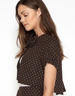 Thumbnail for your product : Lipsy Hedonia Polka Dot Jacket With Bow Detail