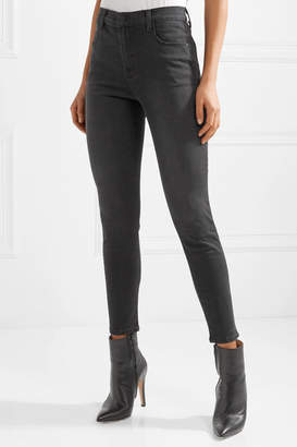 J Brand Alana Cropped High-rise Skinny Jeans - Black