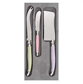 Jean Dubost Le Thiers Laguiole by Raffine Cheese Set With Cleaver 3-Piece