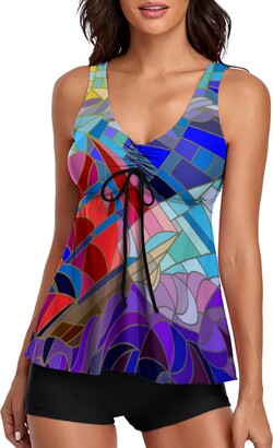 MARZXIN Tankini Swimsuits for Women Two Piece Bathing Suits