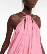 Thumbnail for your product : Oscar de la Renta Halterneck cotton minidress