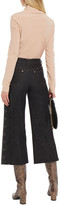 Thumbnail for your product : RED Valentino Cropped Scalloped High-rise Wide-leg Jeans