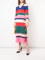 Thumbnail for your product : Rosie Assoulin Striped Knitted Dress