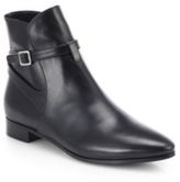 Thumbnail for your product : Prada Leather Buckle Moto Ankle Boots
