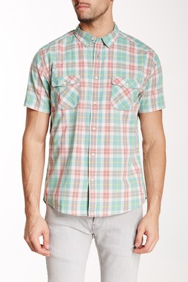 Quiksilver Plaid Short Sleeve Modern Fit Shirt