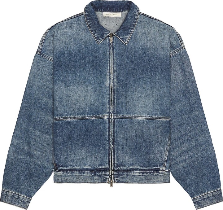 Essentials Denim Trucker Jacket in Blue
