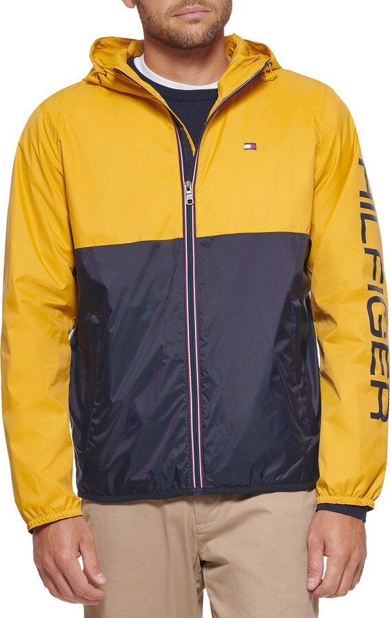 tommy hilfiger pullover jacket yellow