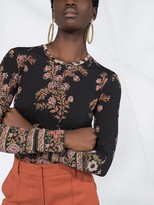 Thumbnail for your product : Etro Floral Print Slim-Fit Jumper