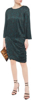 Thumbnail for your product : BA&SH Draped Floral-print Satin Mini Dress