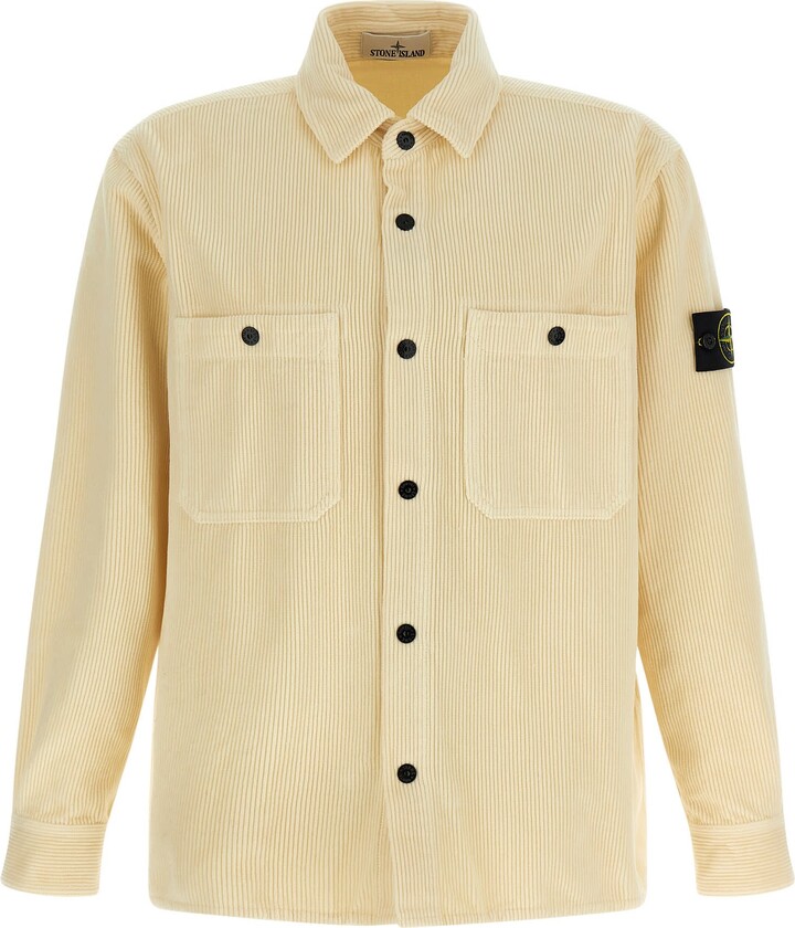 Stone Island Ribbed Velvet Overshirt