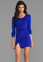 Thumbnail for your product : Mason by Michelle Mason Leather Sleeve Mini Dress