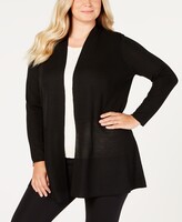 Thumbnail for your product : Anne Klein Plus Size Monterey Open-Front Cardigan