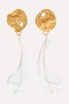 Thumbnail for your product : Alighieri The Distant Tear Gold-plated And Glass Earrings