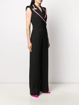 Dolce & Gabbana Contrasting Trim Double-Breasted Jumpsuit