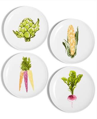 Martha Stewart Collection CLOSEOUT! Farmhouse Veggie Appetizer Plates, Set of 4