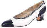 Thumbnail for your product : Ferragamo Leather Round-Toe Pumps